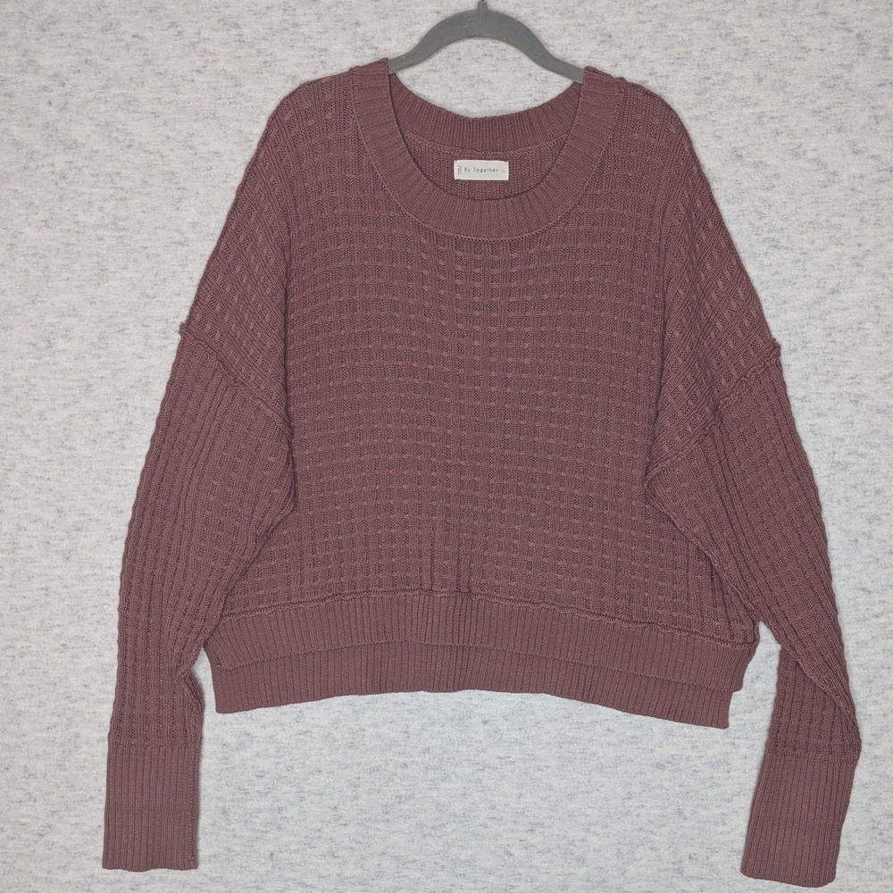 Faded Burgundy Cotton Blend Bohemian Vibe Size L